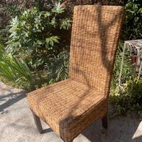 Sedie in rattan