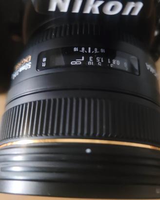 sigma 50mm ex 1.4 hsm nikon  full set