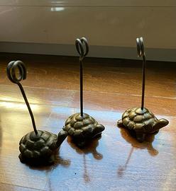 3 Tartarughe porta foto o biglietti