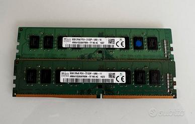 2 Banchi RAM SK hynix 8GB DDR4 PC4-2133P