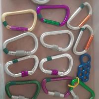 Moschettoni, dissipatore e discensore