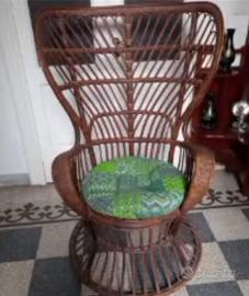 POLTRONA PAVONE ANNI 70 LIO CARMINATI - GIO' PONTE