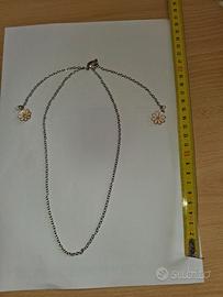 catenina per auricolari con margherite e calamite