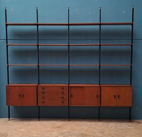 Libreria cielo terra anni 60 stile svedese 