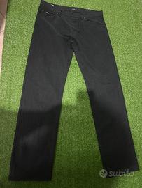 Pantaloni Hugo Boss a Coste Nero