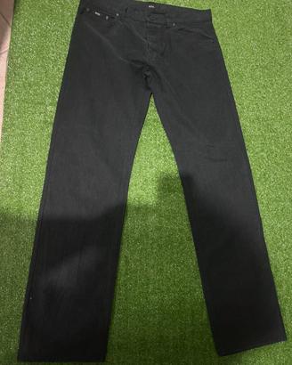 Pantaloni Hugo Boss a Coste Nero
