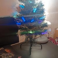 albero natale a fibre ottiche 