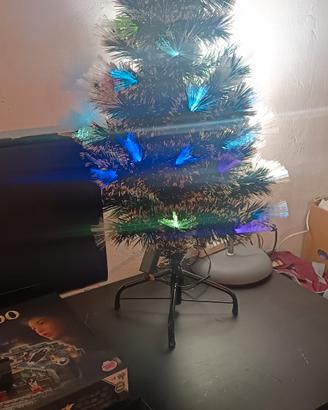 albero natale a fibre ottiche 