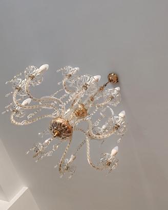 lampadario di cristallo al piombo originale