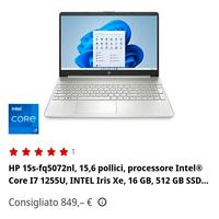 PC portatile HP i7 nuovo imballato