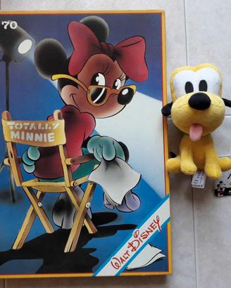 Peluche Pluto con cartellino + Puzzle Disney