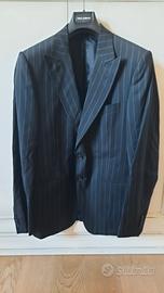 Giacca nera gessata Dolce e Gabbana 