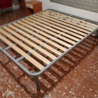 rete matrimoniale con doghe in legno 