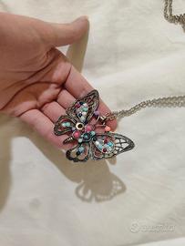 collana farfalla fatta a mano donna ragazza fairy