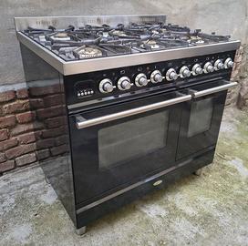 Cucina GAS ILVE Inox 6 Fuochi 2 Forni 90cm MAXI