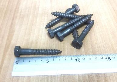 5A Viti Tirafondi viti per legno 10x70 Pz 50