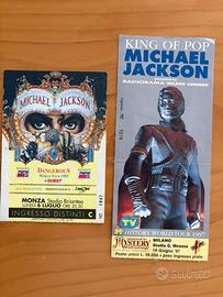 Biglietti originali Michael Jackson concerti italy