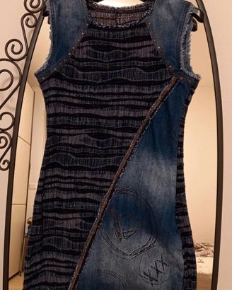 vestito attillato desigual taglia S