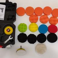 Lucidatrice pneumatica 75mm+ tamponi vari nuovi