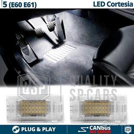 Luci LED Vano Piedi BMW Serie 5 E60 61 Luce Bianca