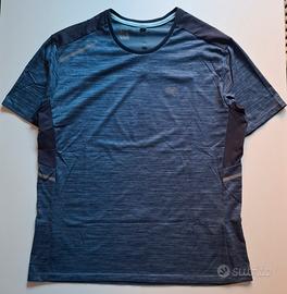t-shirt uomo kalenji XL blu avio run dry+