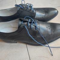 scarpe pelle nera uomo 40