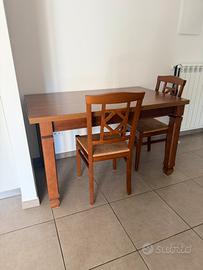 SCAVOLINI tavolo allungabile +4 sedie coordinate