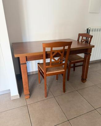 SCAVOLINI tavolo allungabile +4 sedie coordinate