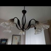 lampadario in ferro battuto 