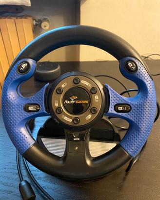 Volante POWER GAMES Mega Race per PS 2 e PC