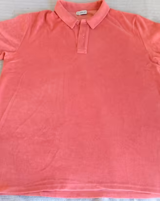 Polo in Spugna Bluemint " Yam Rosa Corallo " Tg L