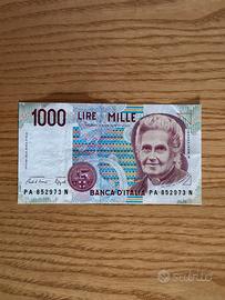 Banconota Mille 1000 Lire Montessori