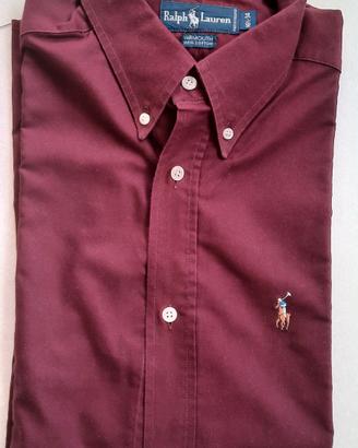 camicia Ralph Lauren Yarmouth bordeaux