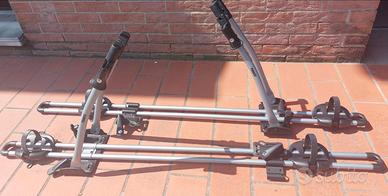 Coppia porta biciclette con barre portatutto