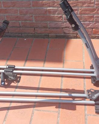 Coppia porta biciclette con barre portatutto