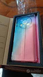 cover +2 pellicole Honor Magic 4 lite Blue pink