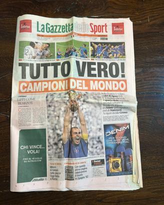 Gazzetta dello Sport - 10 Luglio 2006