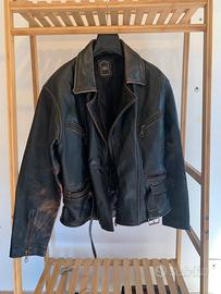 Giacca di pelle vintage 80's biker style
