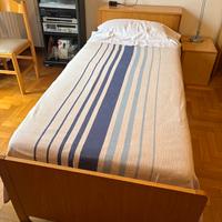 Letto struttura vintage con rete e materasso nuovi