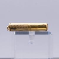 Portamine telescopico laminato oro antico + box