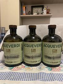 Lotto 3 bott gin acqueverdi