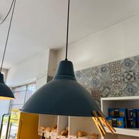 3 lampadari blu/azzurri ikea da soffitto