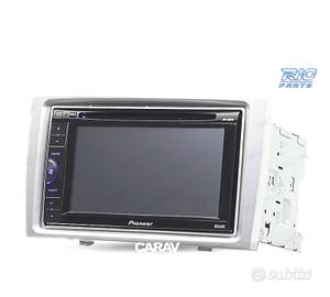 Telaio grigio radio 2-DIN per Peugeot 308 408.