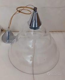 lampadario vetro trasparente