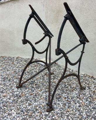 Tavolo da architetto antico in ferro