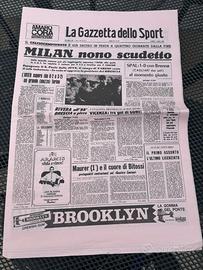 Giornale Calcio Ristampa 1968 Gazzetta Sport Milan