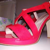 sandali rosso corallo n. 38