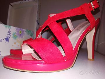 sandali rosso corallo n. 38