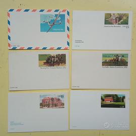 Filatelia, cartoline postali USA