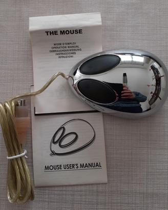 Mouse argento con filo.